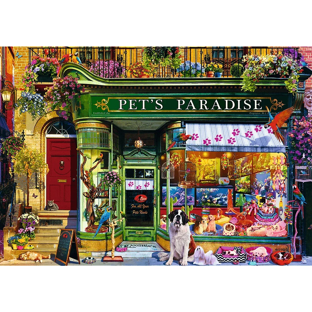 Puzzle Premium Plus Quality 1000 El. Tea Time: Raj Dla Zwierząt