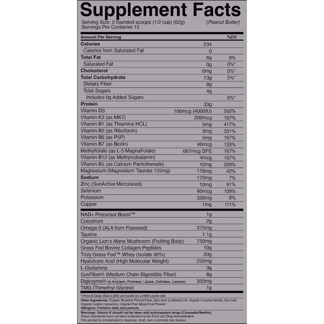 MOMENTUM  Longevity Shake Peanut Butter