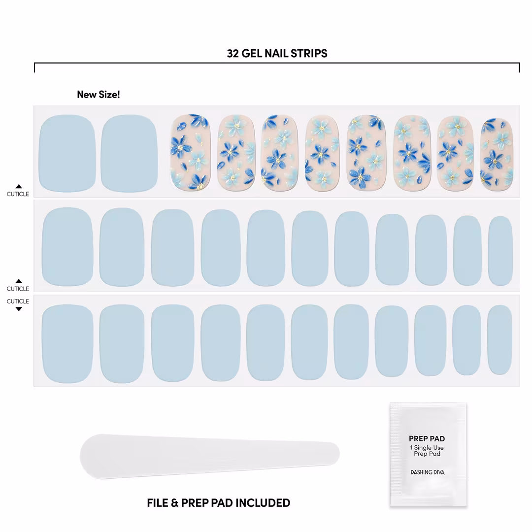 Dashing Diva  GLOSS, Gel Nail Polish Strips, June Bloom