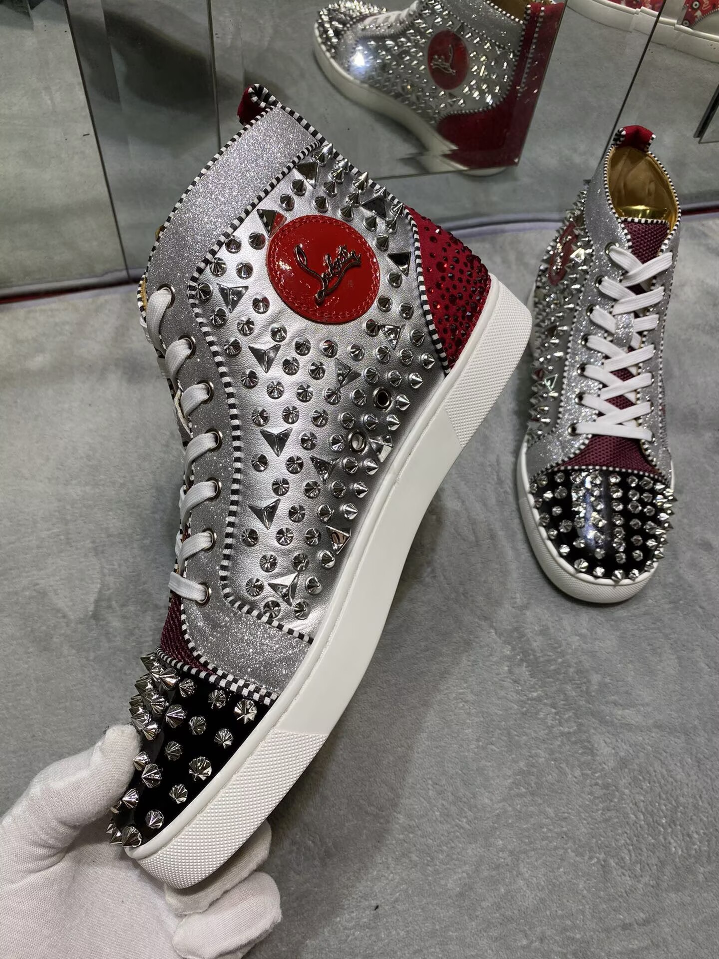 Christian Louboutin Red bottom High-Top - CCSHOES