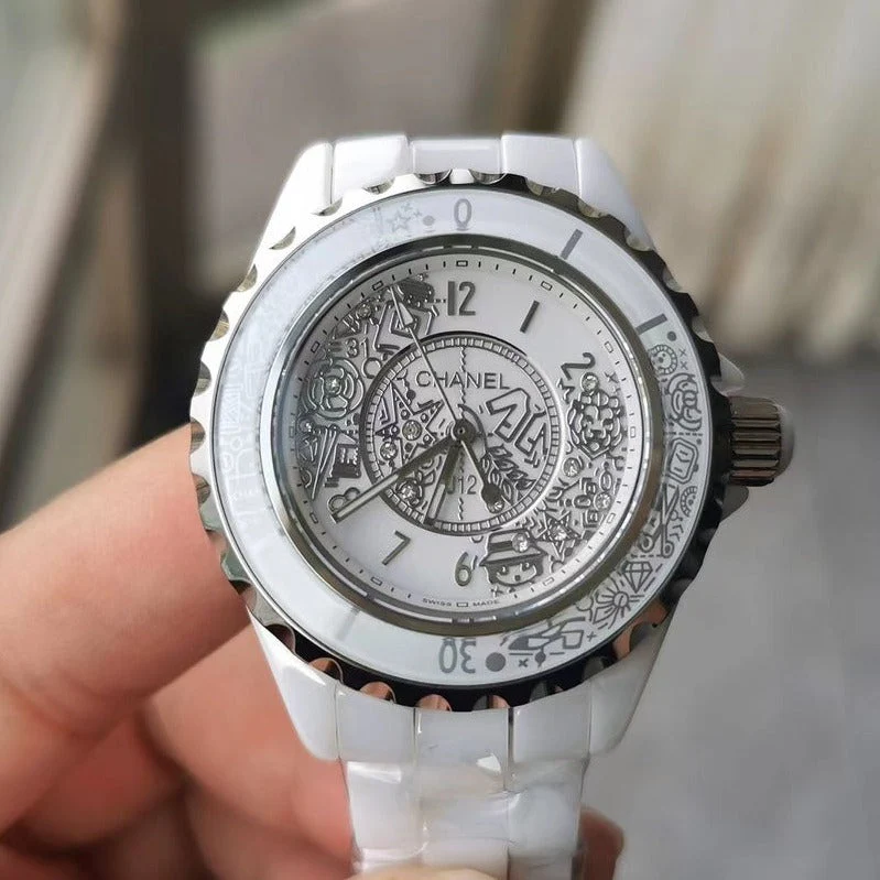 Chanel Watch J12 38mm Quartz 20Th Anniversary White Ceramic