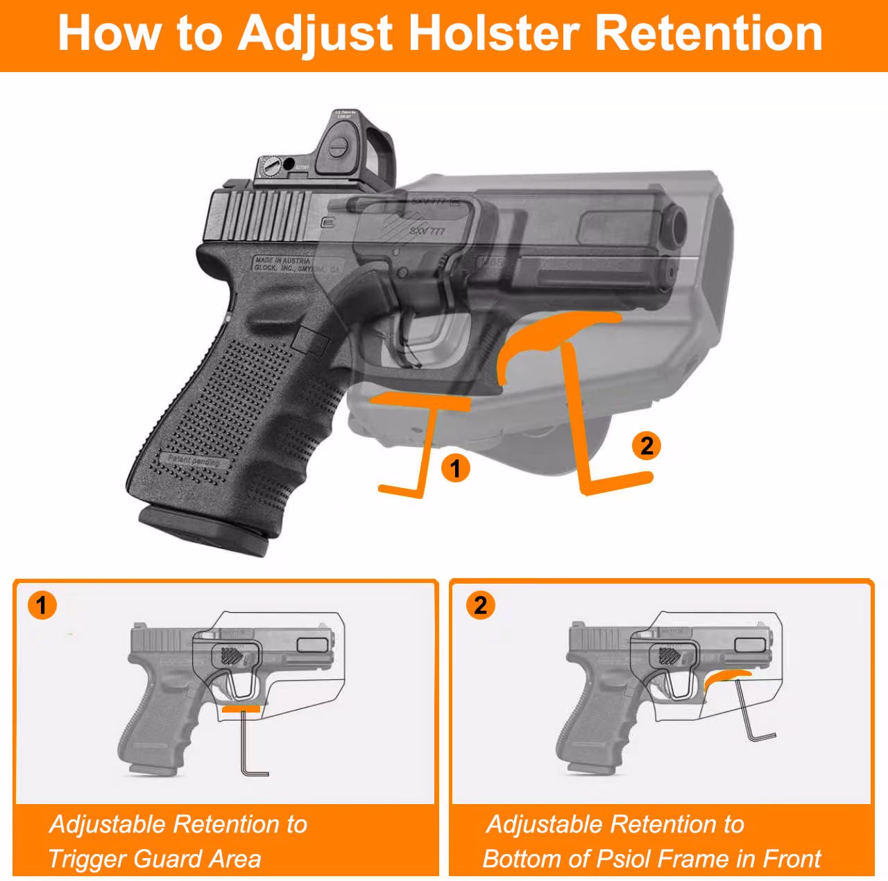 USKDTAC Universal OWB Gun Holster