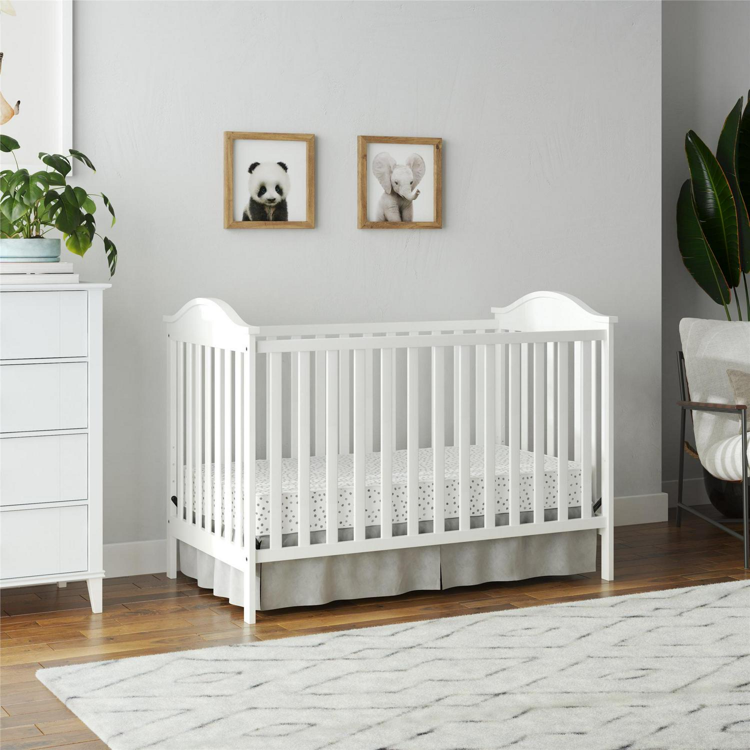 Baby Relax Adele 3-in-1 Convertible Crib. White