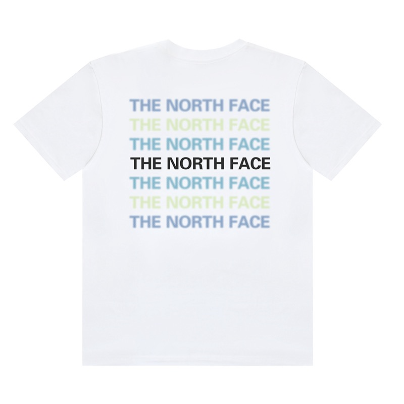 White casual sports round-neck Morandi series letter simple printing short-sleeved T-shirt