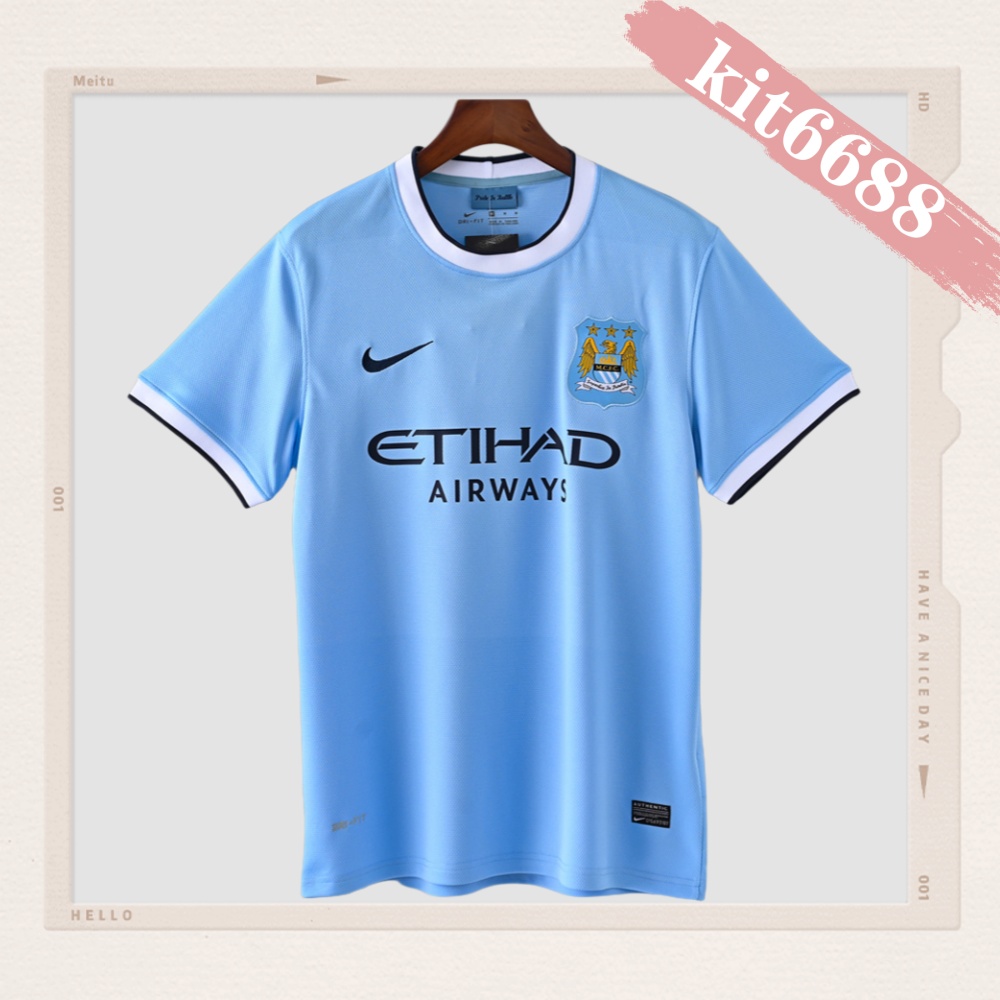 2013/2014 Manchester City Retro Home Football Shirt