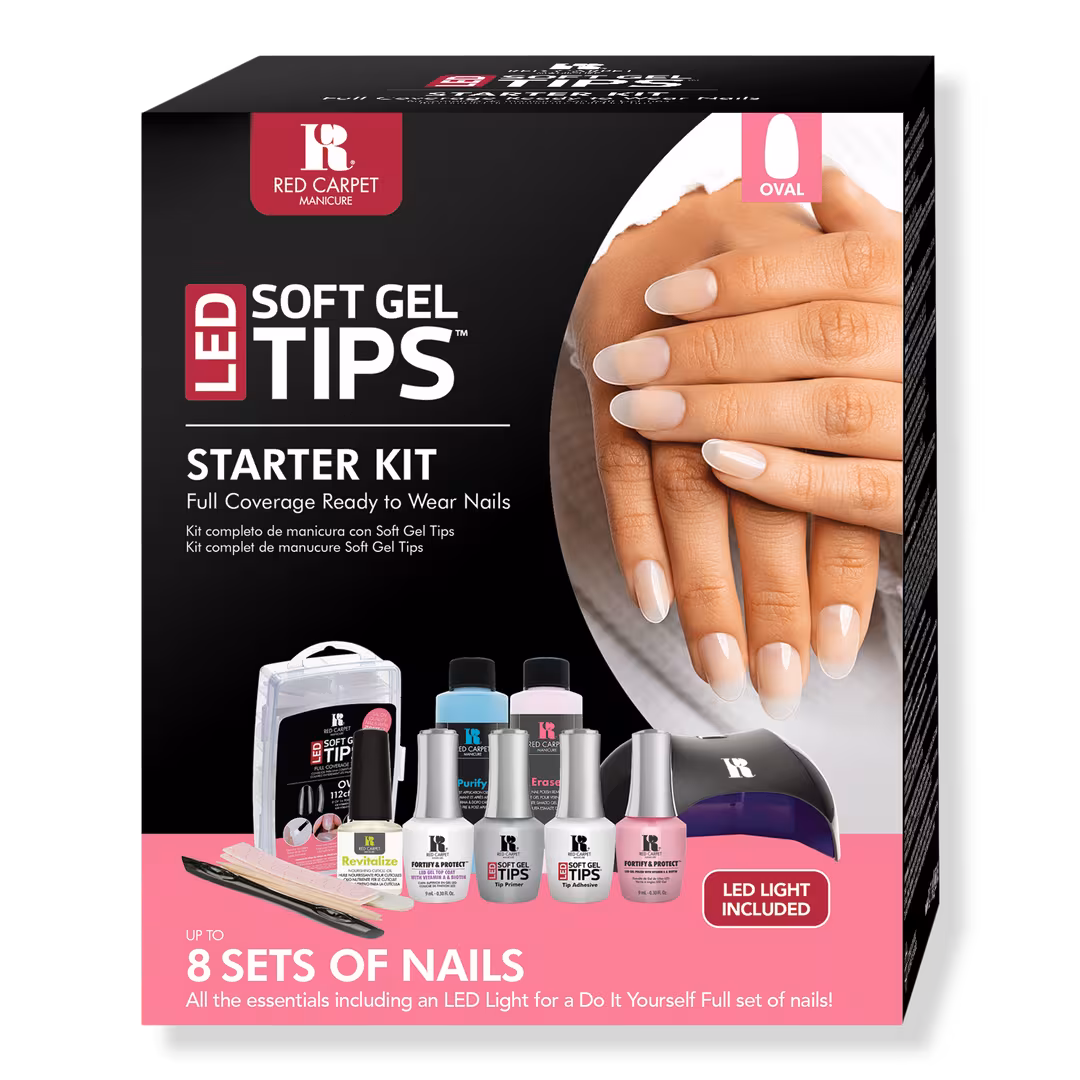 Red Carpet Manicure  LED Soft Gel Nail Tips Starter Kit