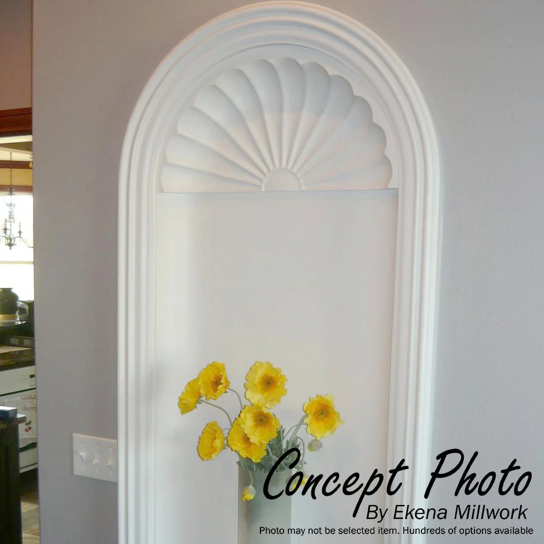 Ekena Millwork 27 1/2"W x 38 1/4"H Odessa Wall Niche (RO: 20 7/8"W x 33 1/2"H x 4 7/8"D)