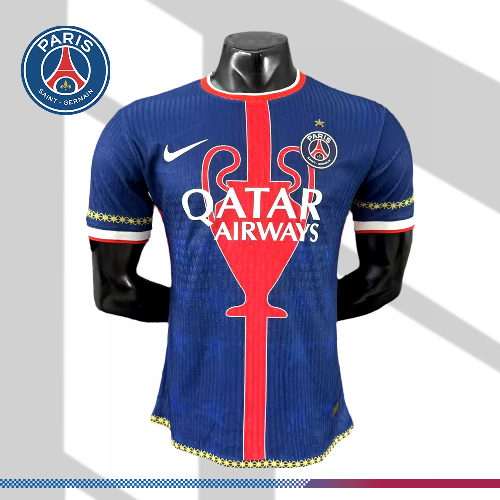 2025/2026 Paris Saint-Germain Special Edition European Cup Champions Jersey (Player Edition)