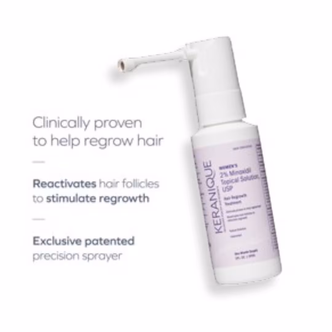 Keranique  Hair Regrowth Sprayer for Women - 30 Day Supply
