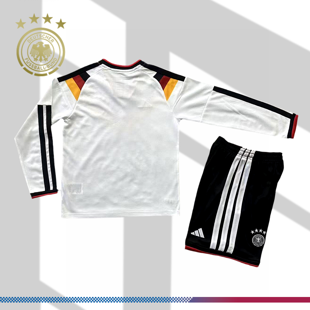 2026 Germany Home Long-sleeved Football Shirt (Kids Kit socks)