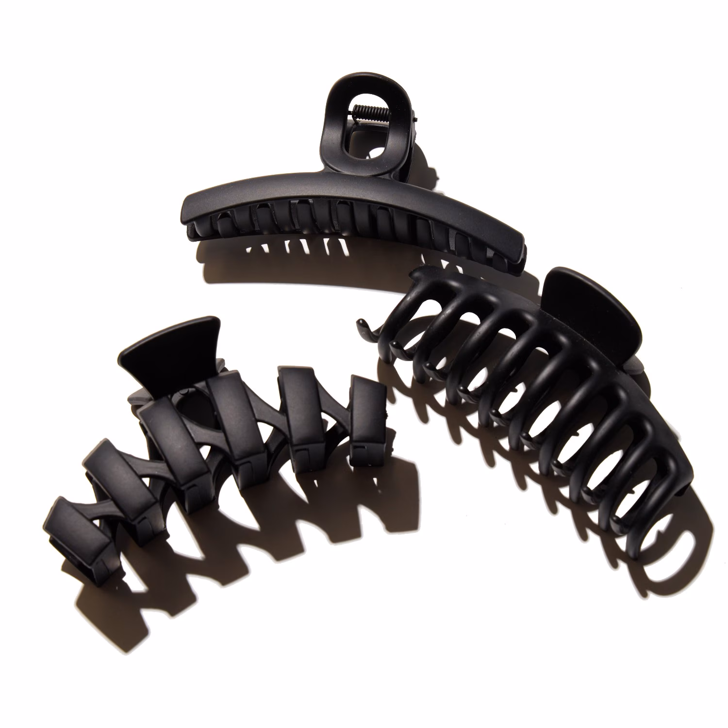 Medium Claw Hair Clips, 3-Pack