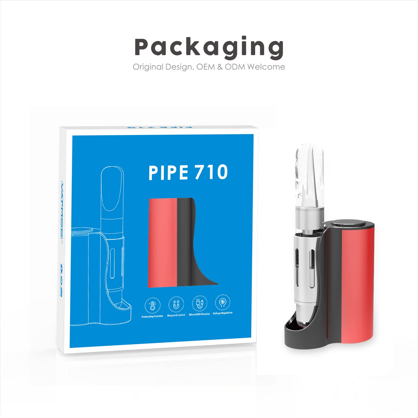 VAPMOD PIPE 710 Vape Mod Box