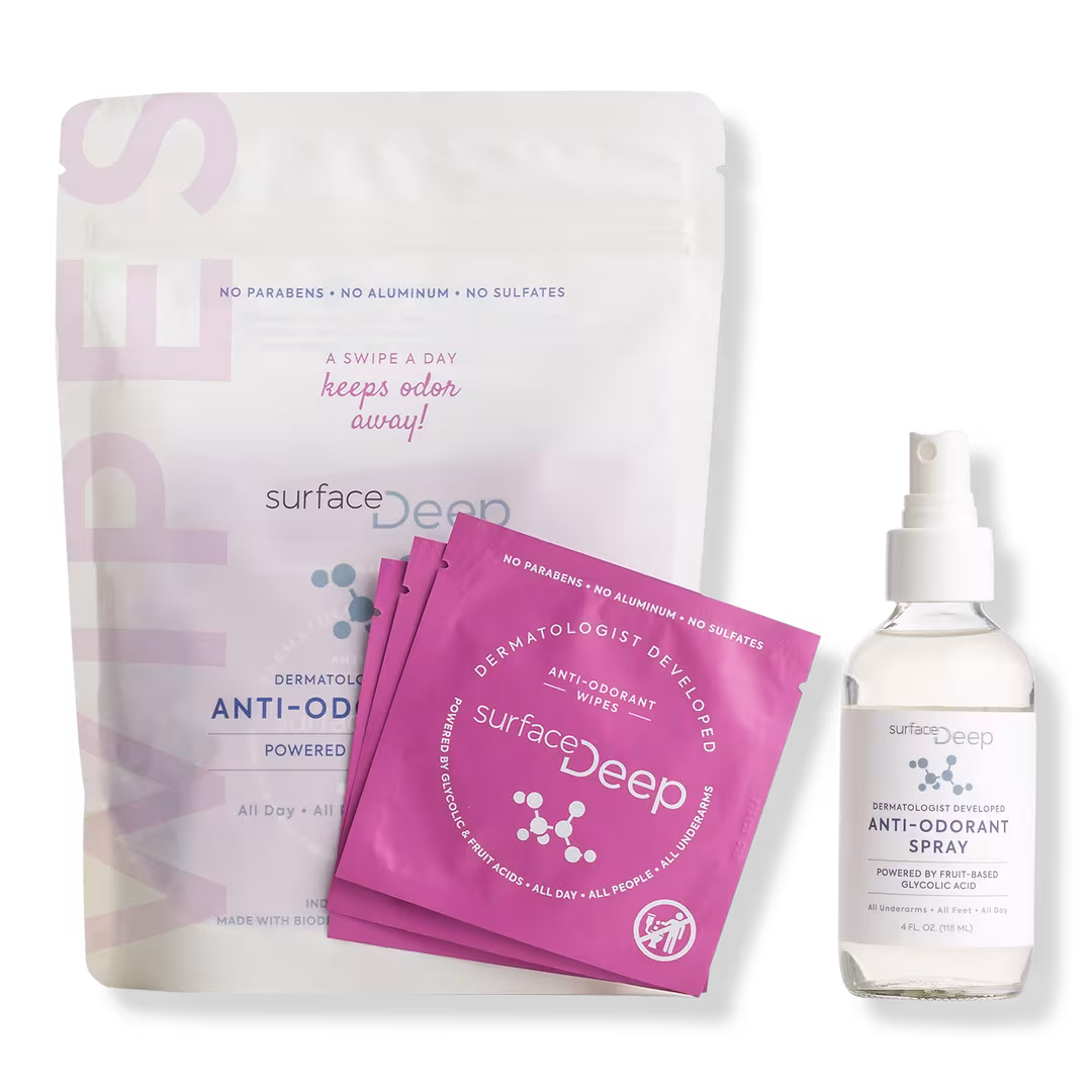 Surface Deep  Deodorant Wipes and Spray Kit