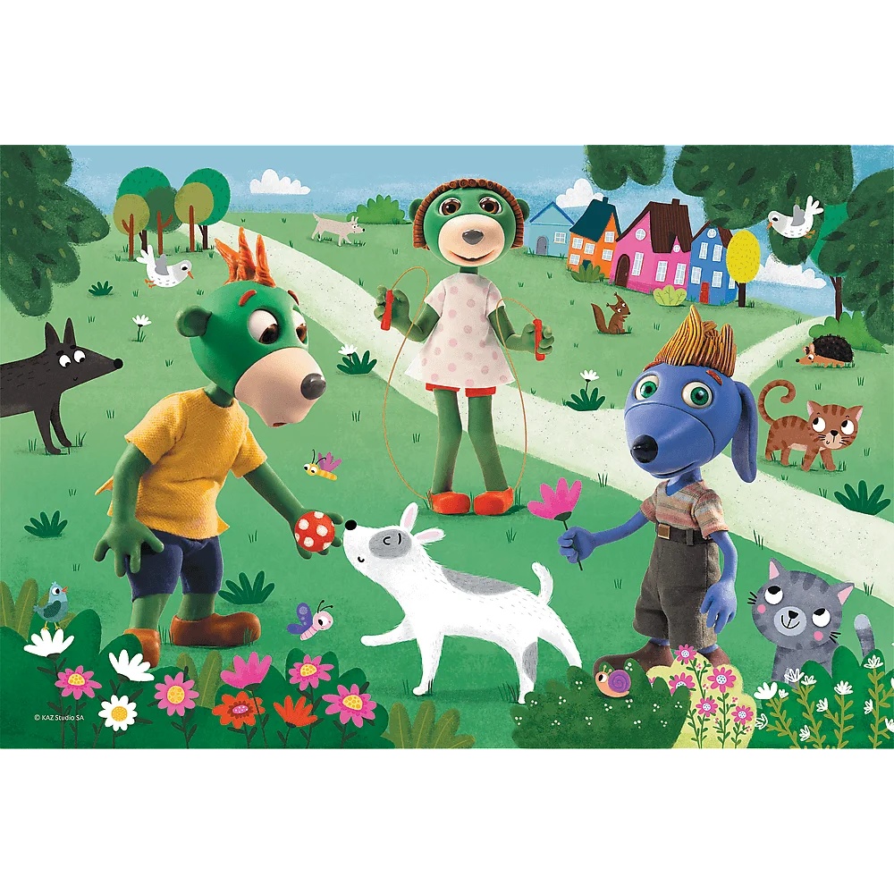 Puzzle Rodzina Treflików 60 El. Radosny Dzień Treflików
