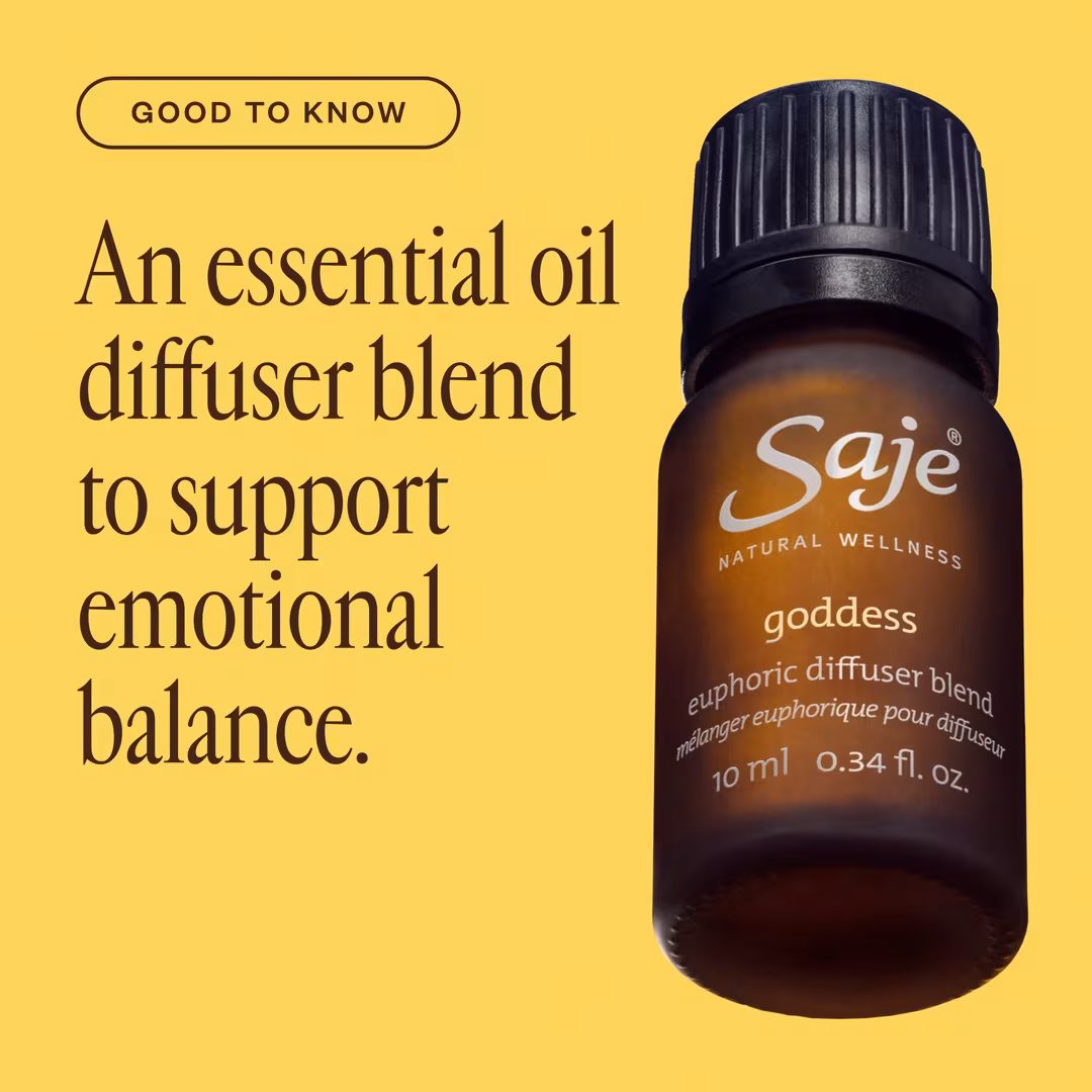 Saje Natural Wellness  Goddess Euphoric Diffuser Blend