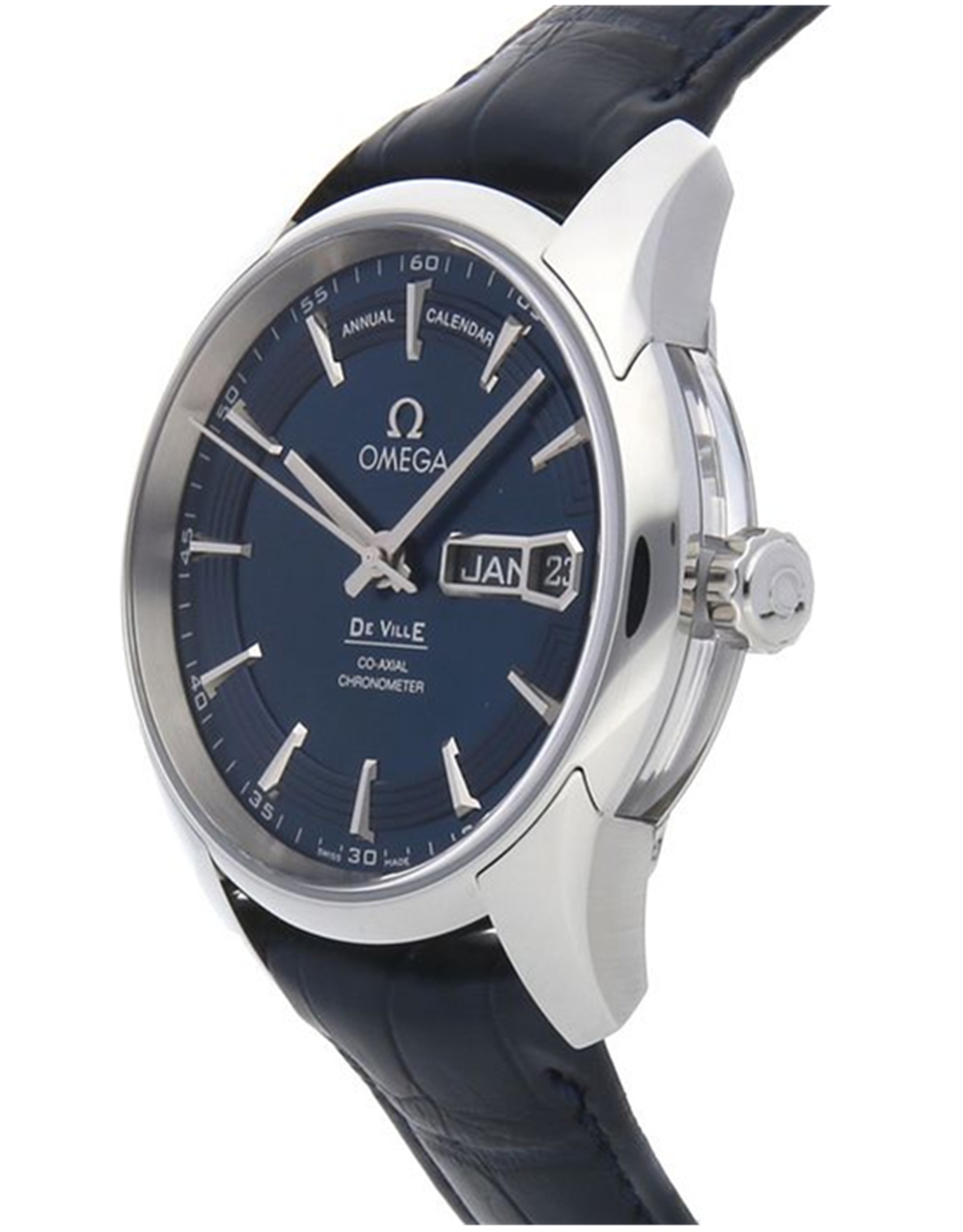 Replica Omega De Ville Blue Dial Annual Calendar 41mm Men's Watch 431.33.41.22.03.001