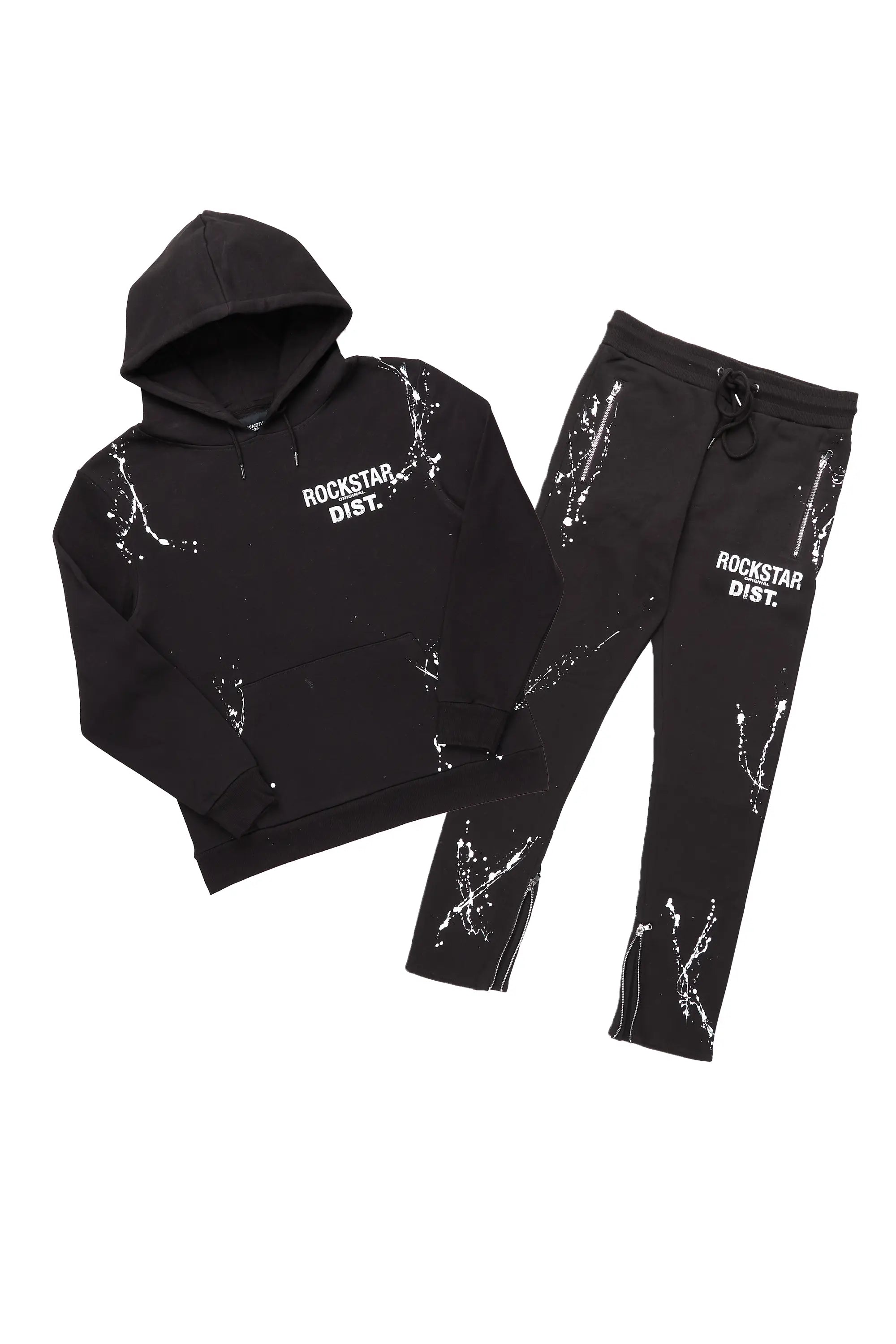 Reece Black  Slim Fit Track Set