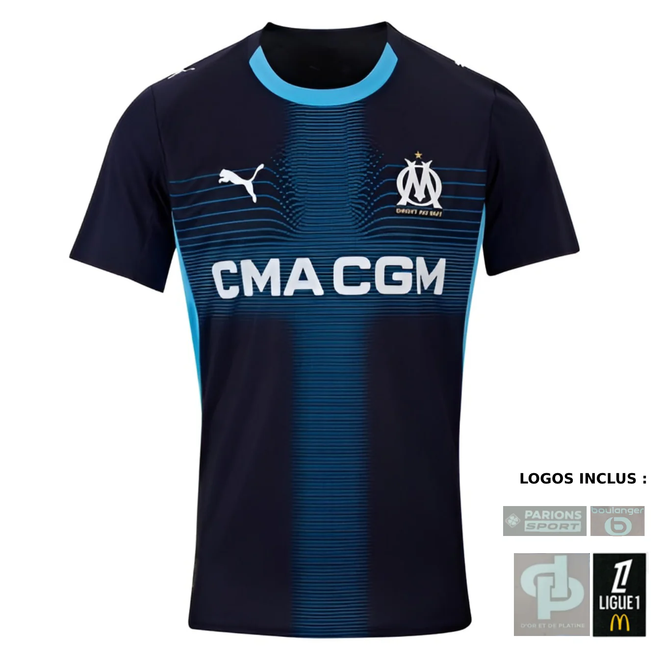 Marseille Jul D&P Away Jersey Men 2025 2026