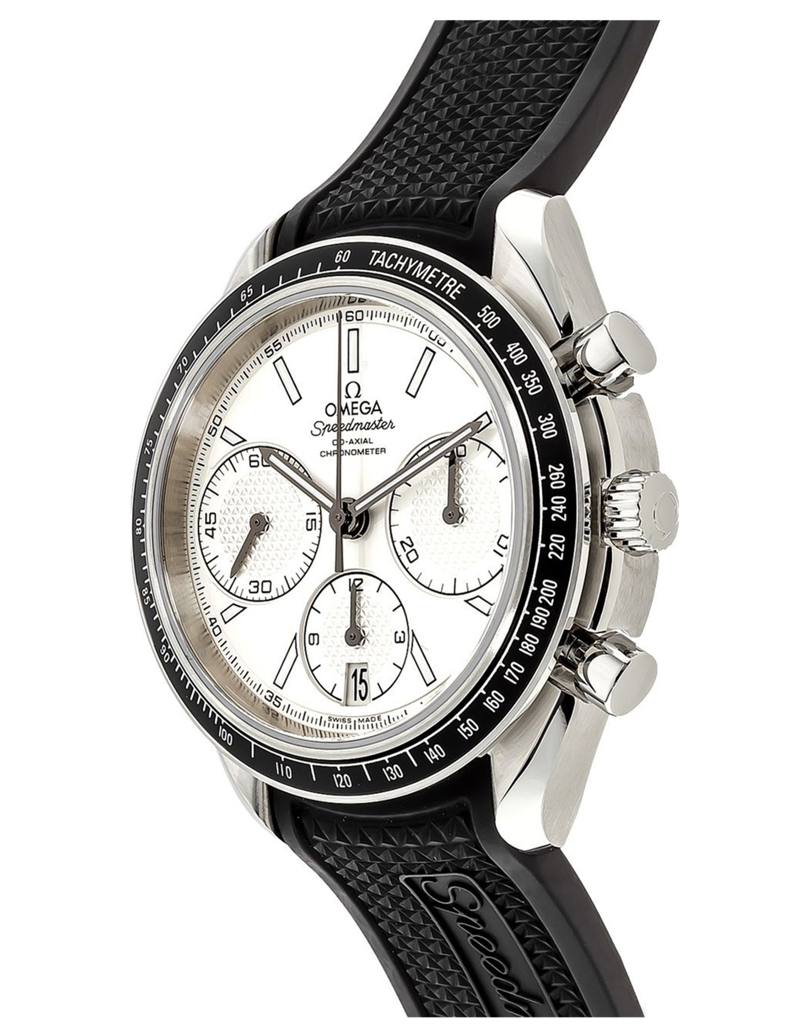 Replica Omega Speedmaster Silver Dial Rubber Strap 40.MM 326.32.40.50.02.001