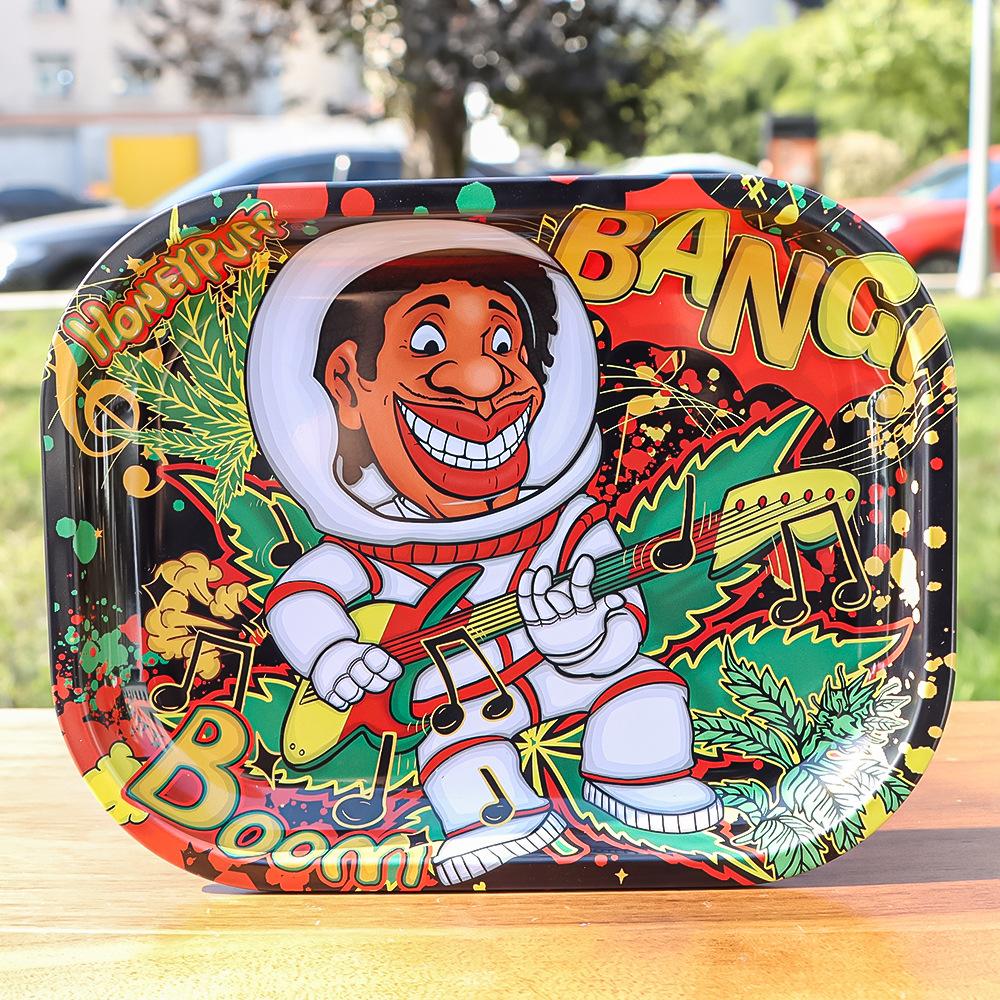 Honeypuff Metal Cigarette Panel Rolling Tray