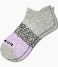 BOMBAS Ankle Socks-Grey&Purple