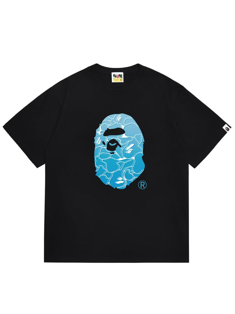 High-quality summer new black t-shirt