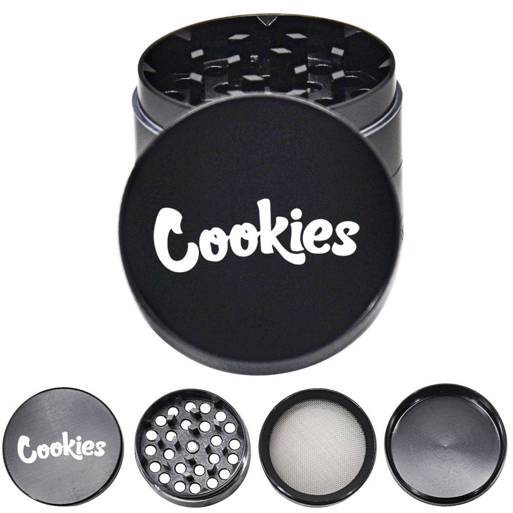 Cookies Zinc Alloy Weed Grinder 4 Layer