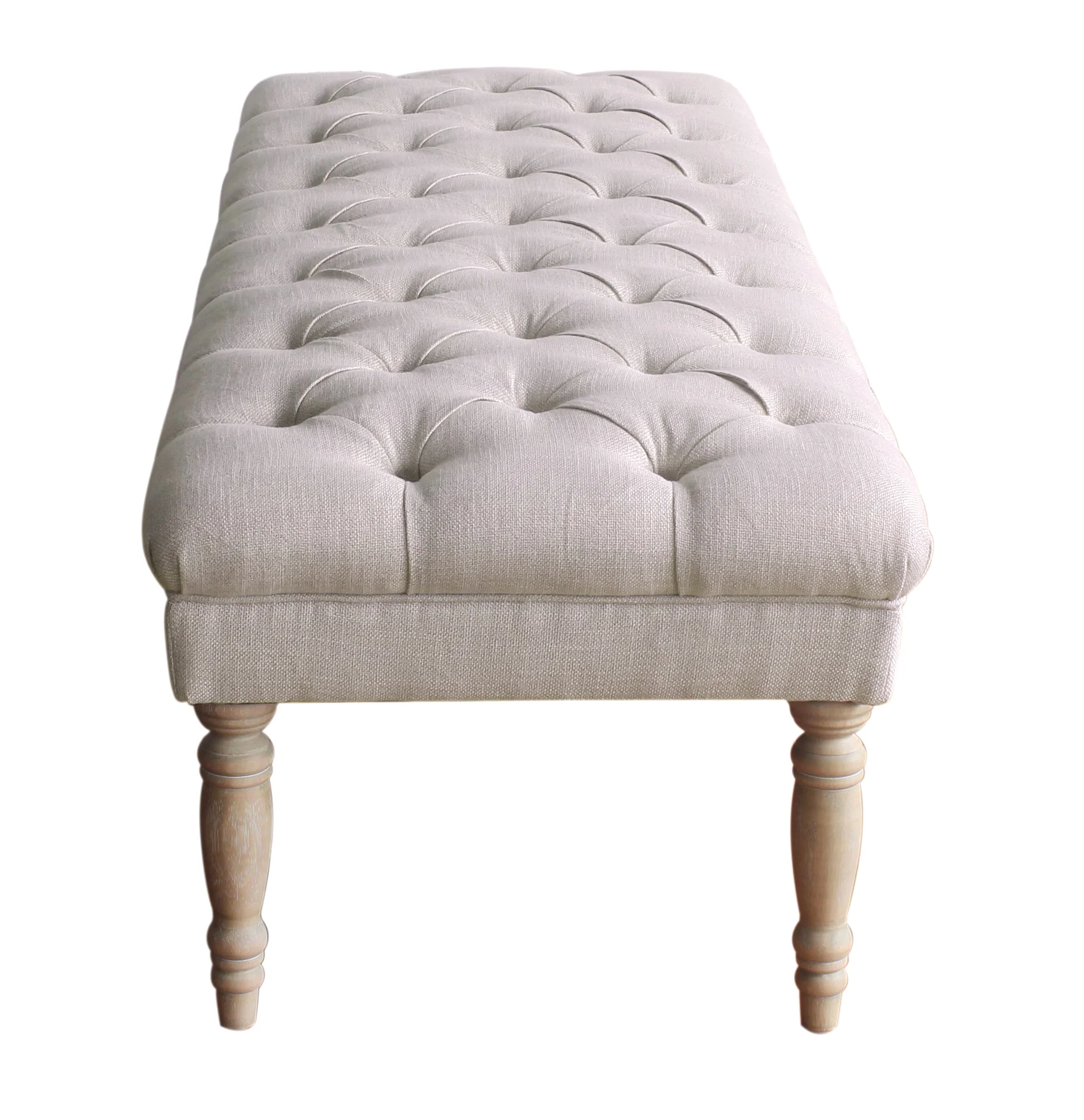 HomePop Layla Decorative Tufted Bench, Multiple Colors