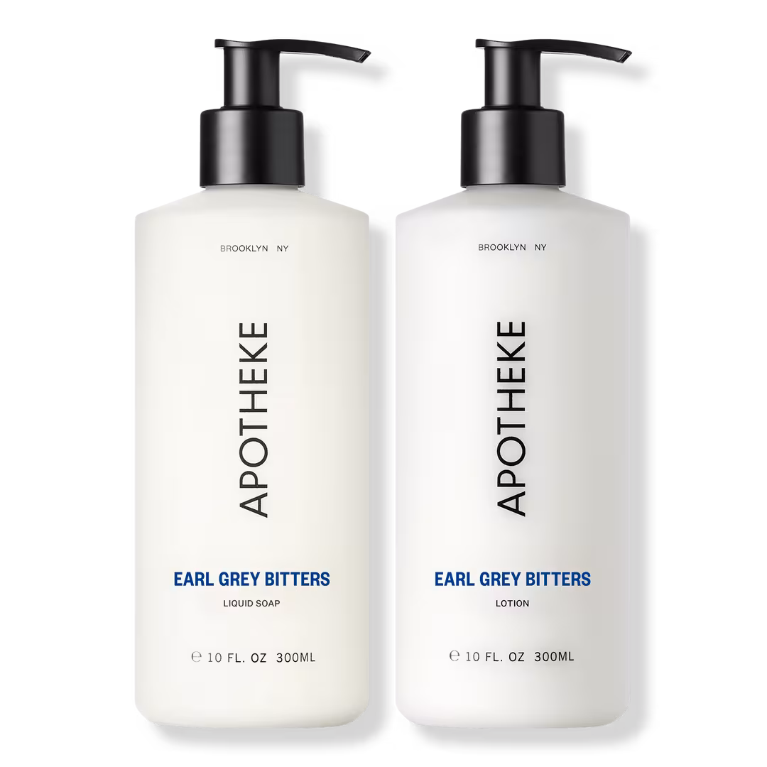 APOTHEKE  Earl Grey Bitters Liquid Soap and Lotion Set