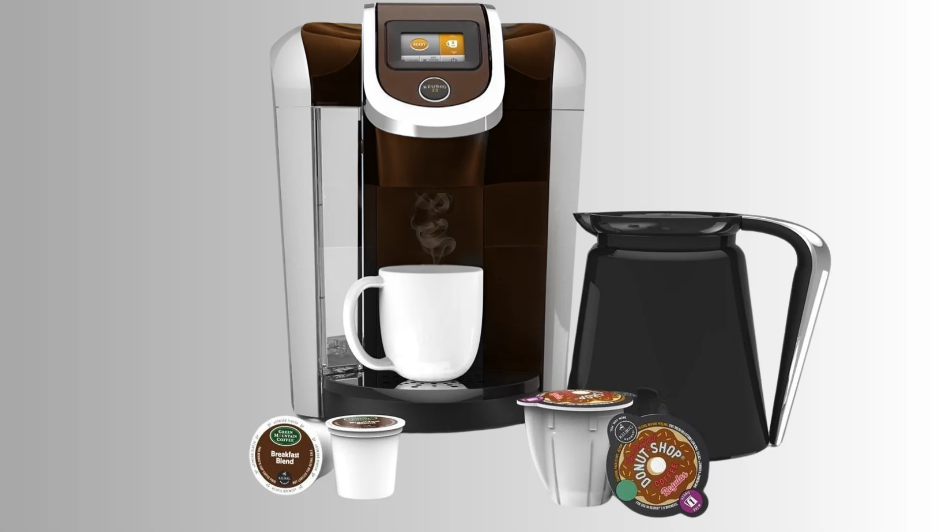 Keurig 2.0 K450 K-cup Machine & K-carafe Coffee Maker Brewer Mocha Color