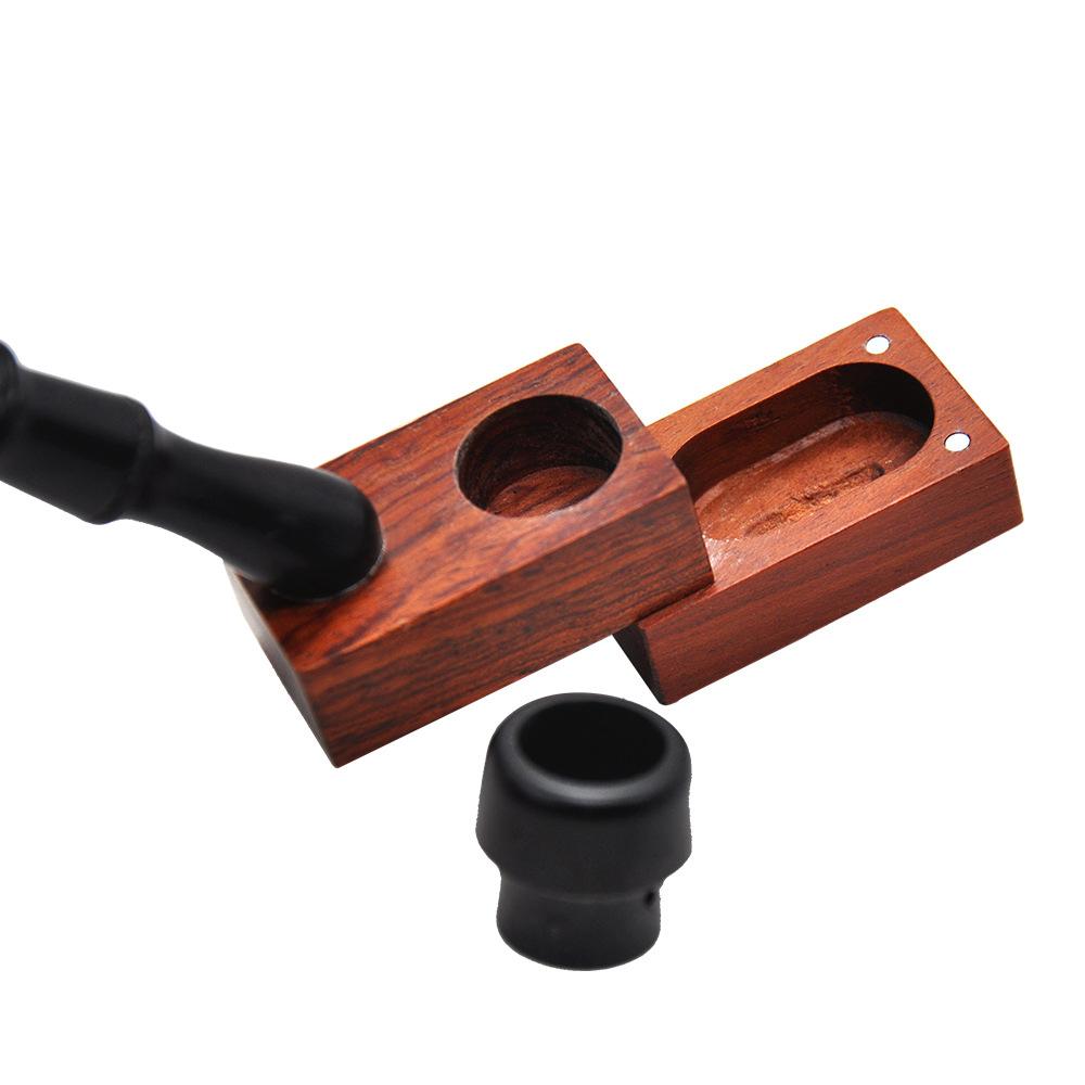 Magnet Detachable Ebony Wooden Pipe