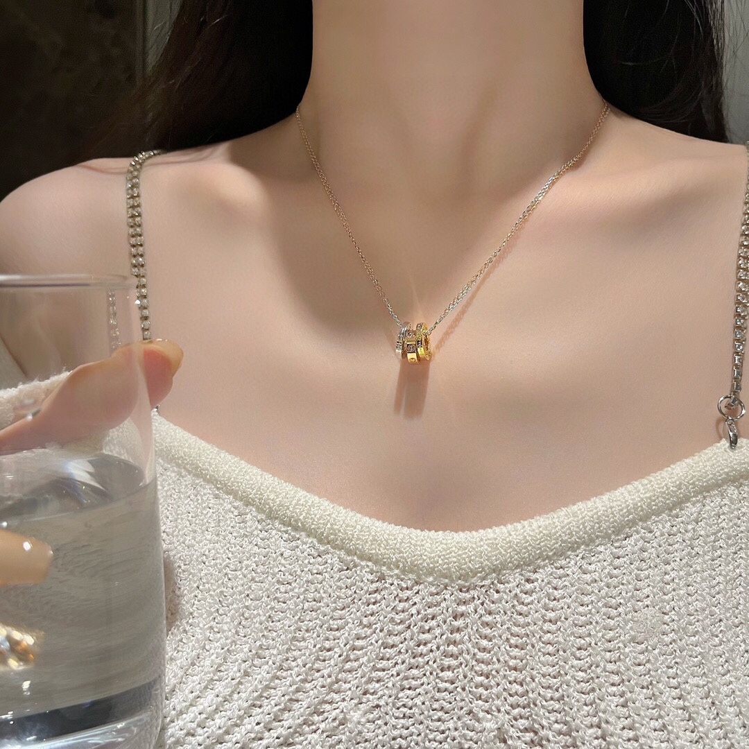 Cartier Three-Link Double Chain Necklace