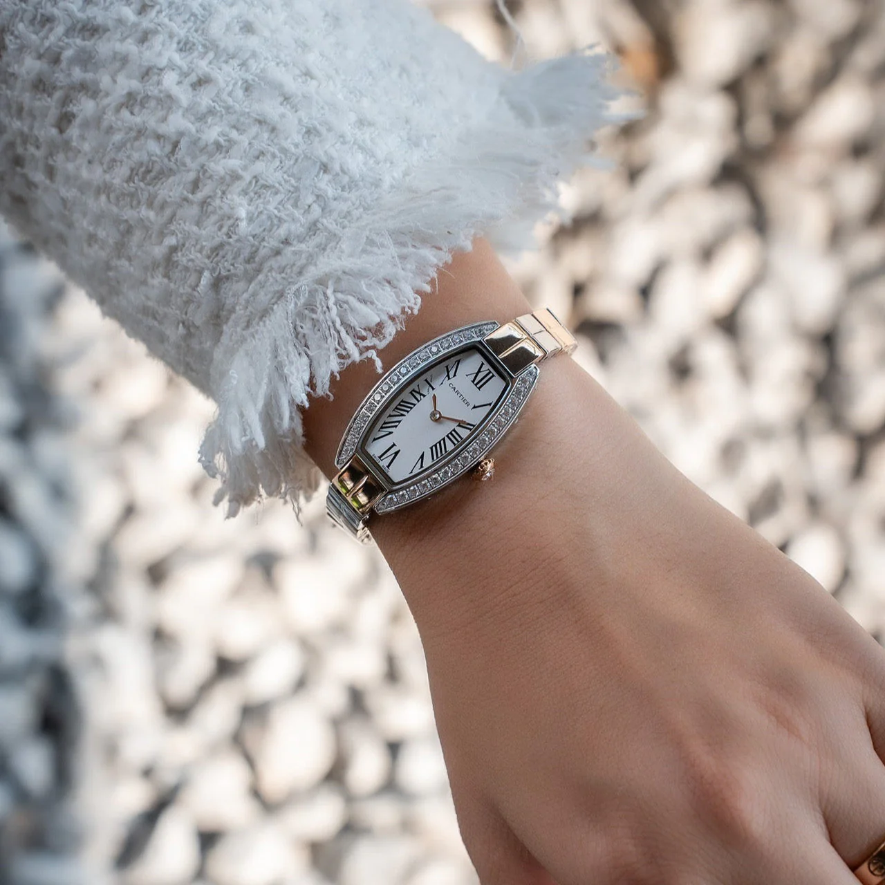 Cartier Watch Tonneau 23mm Diamond Quartz