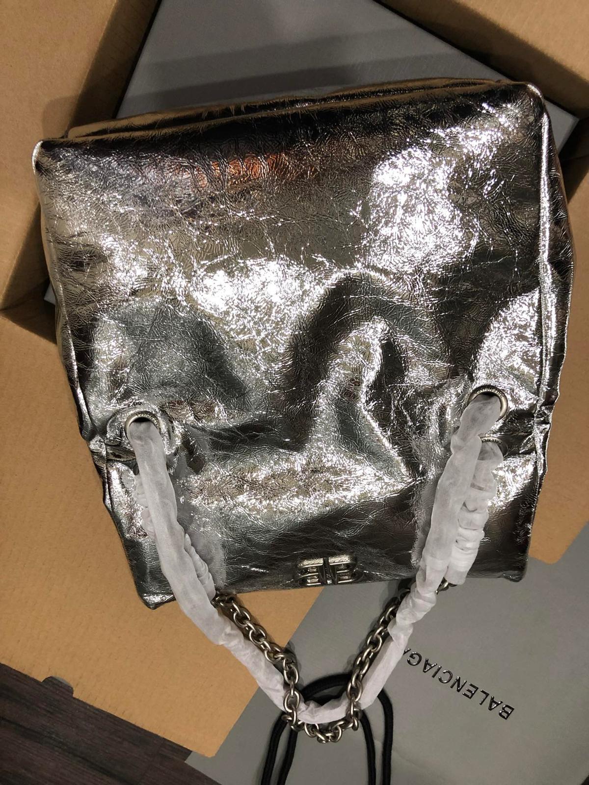 Balenciaga Monaco Silver crossbody bag