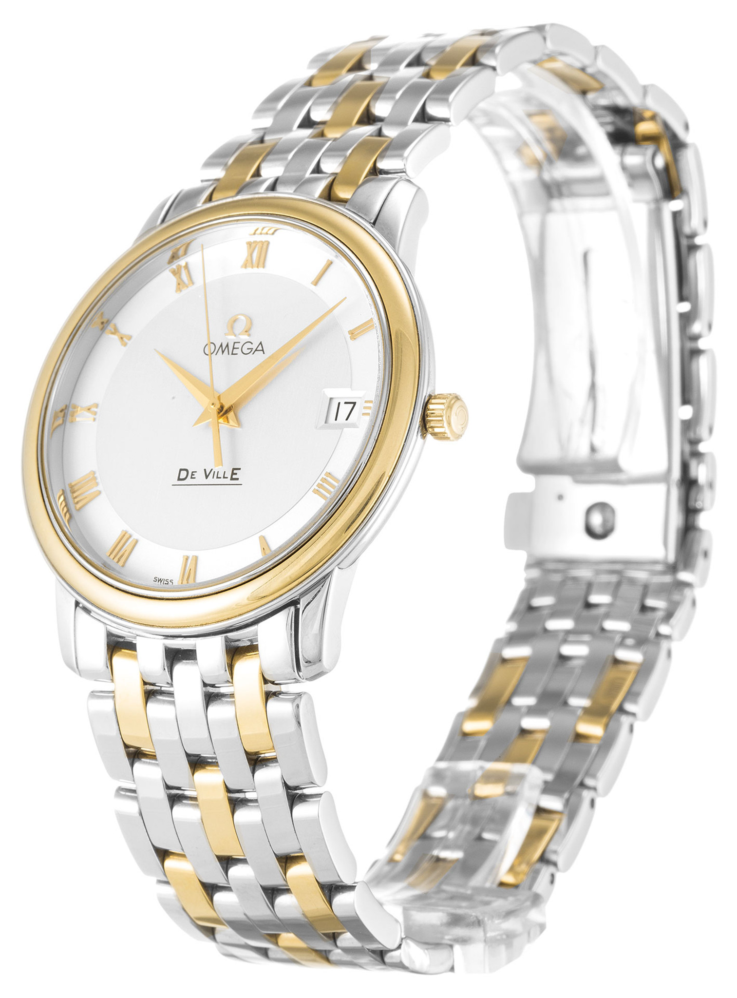 Replica Omega De Ville Prestige White Dial Stick Markers 4310.32.00 34.4MM