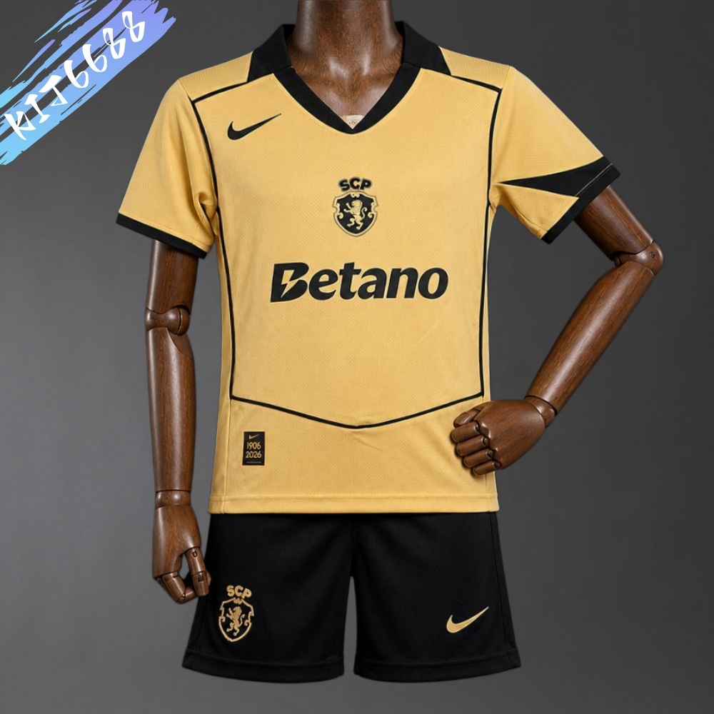 2026/2027 Sporting Lisbon Away Football Shirt（Kids Kit socks）