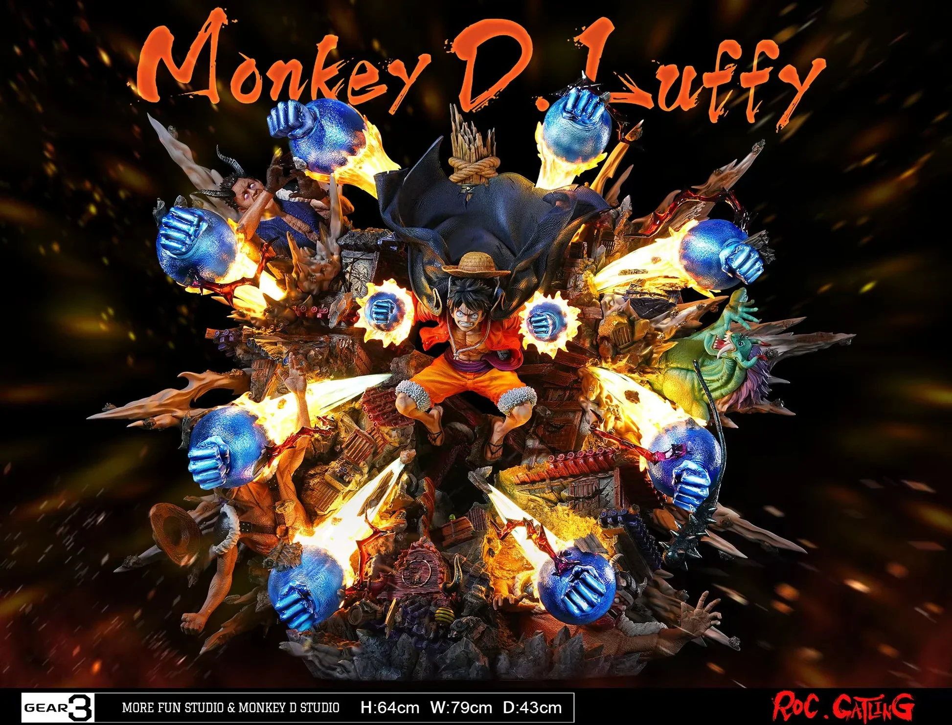 One Piece -  One Piece More Fun Studio × Monkey D Studio Luffy Gear 3