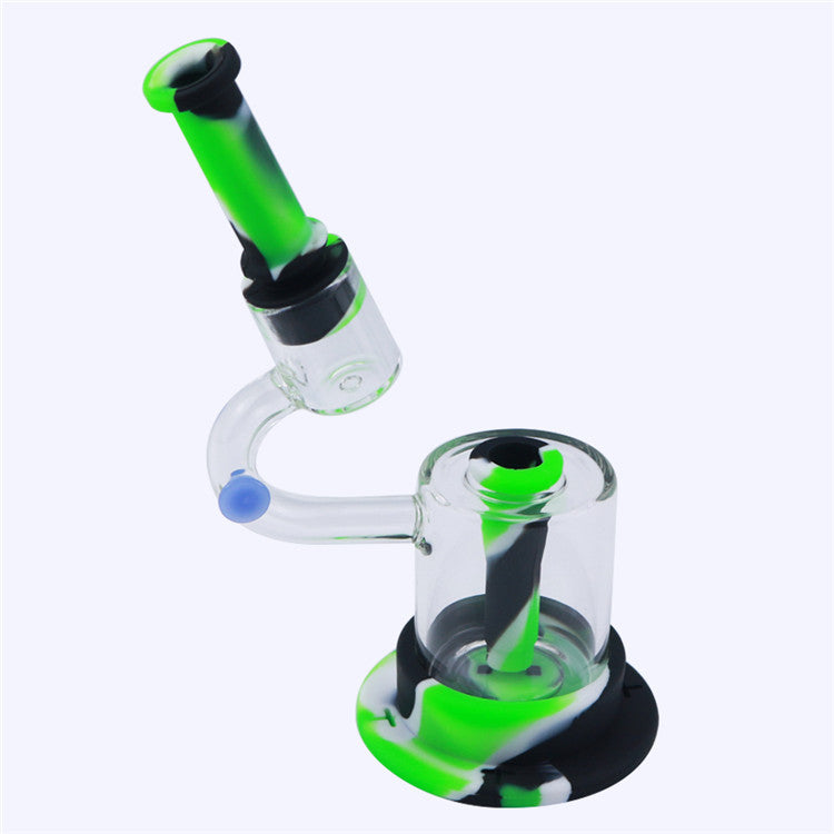 8 Microscope LED Luminous Silicone Dab Rig