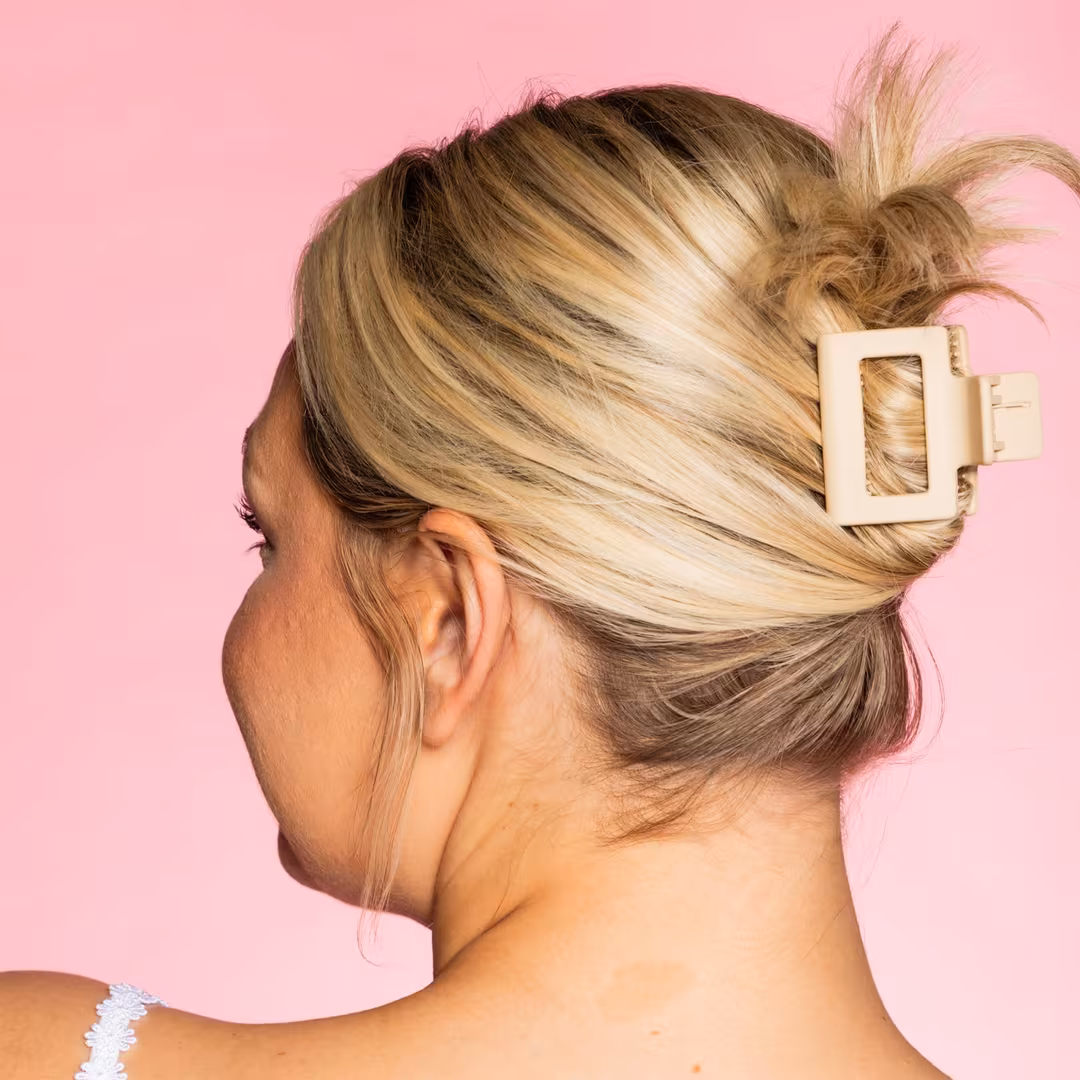 GIMME beauty  Fine Hair Square Extra Grip Claw Clip