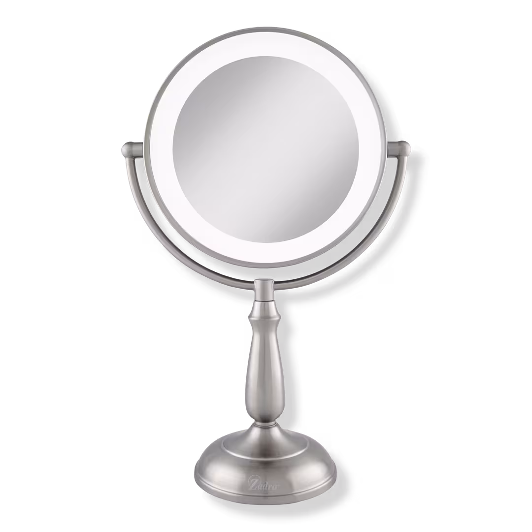 Zadro  Classic Lighted Makeup Mirror with 5X/1X, Touch Control