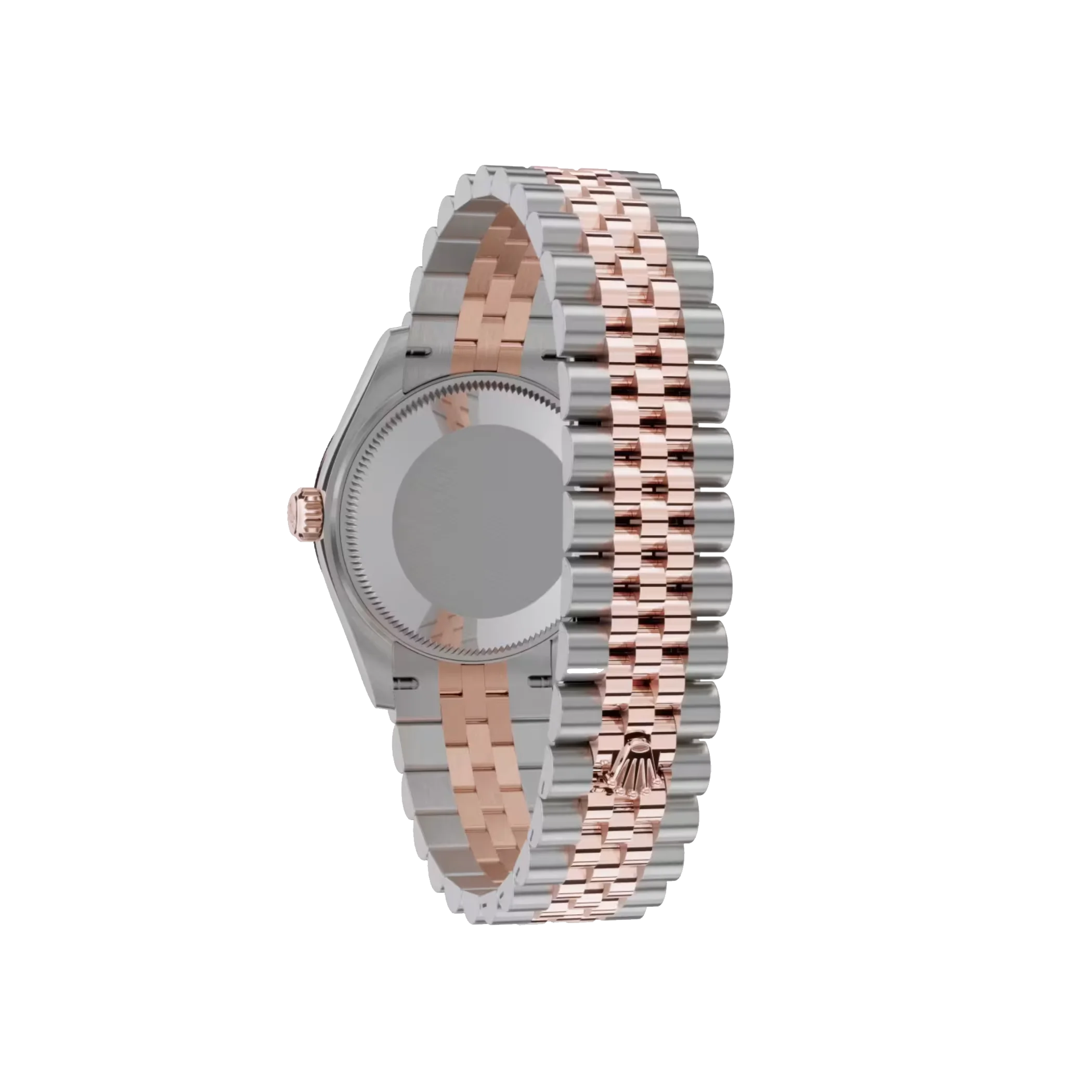 Datejust: Oystersteel and Everose gold, white, m126201-0015