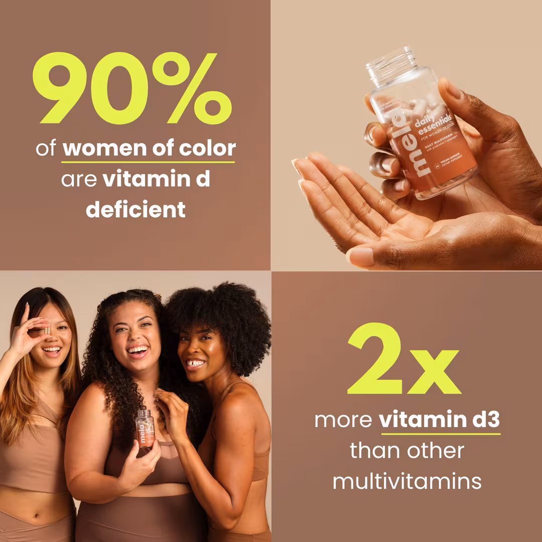 Mela Vitamins  Daily Essentials Multivitamin for Women of Color