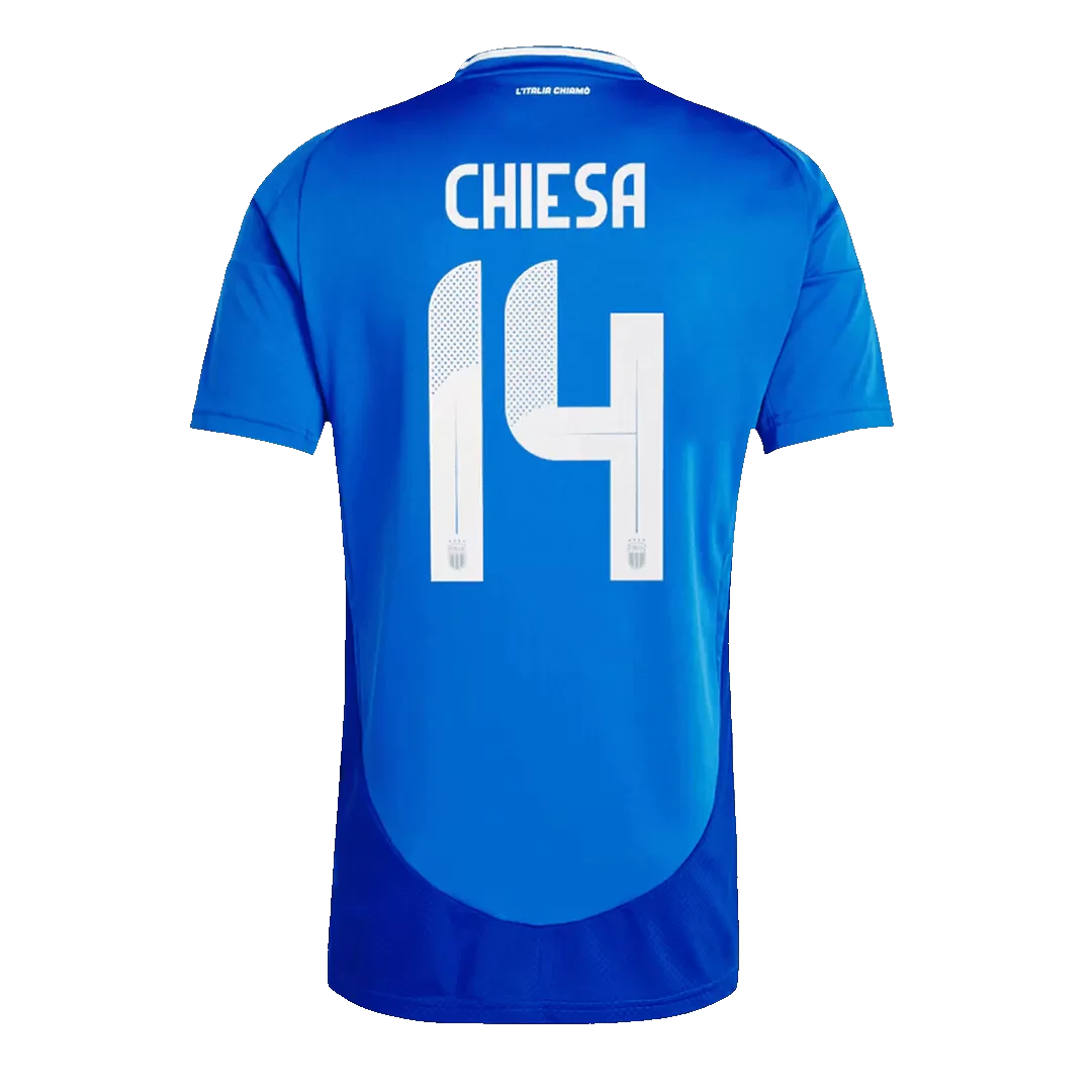 CHIESA #14 Italy Home Soccer Jersey Euro 2024