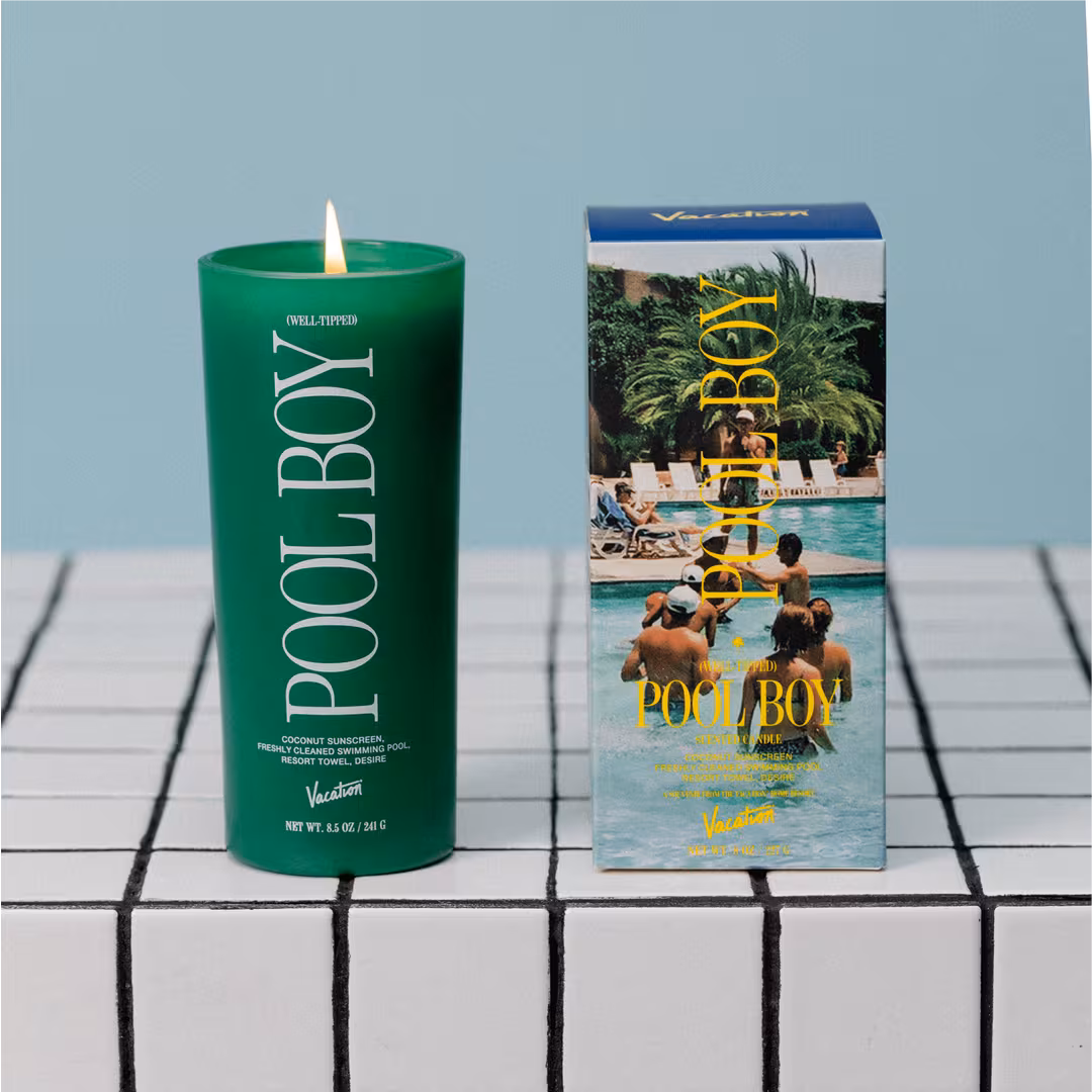 Vacation  Well-Tipped Pool Boy Candle