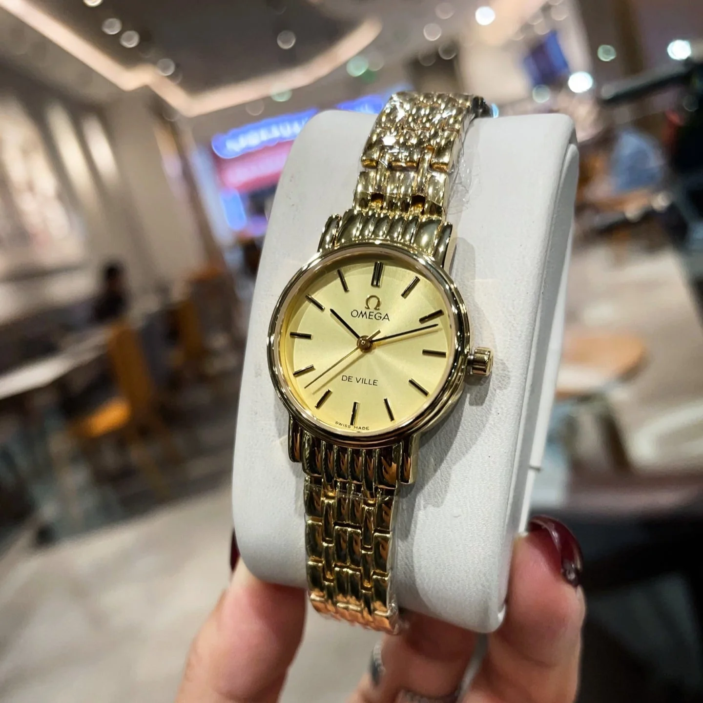 Omega Watch De Ville 26mm Gold Strap