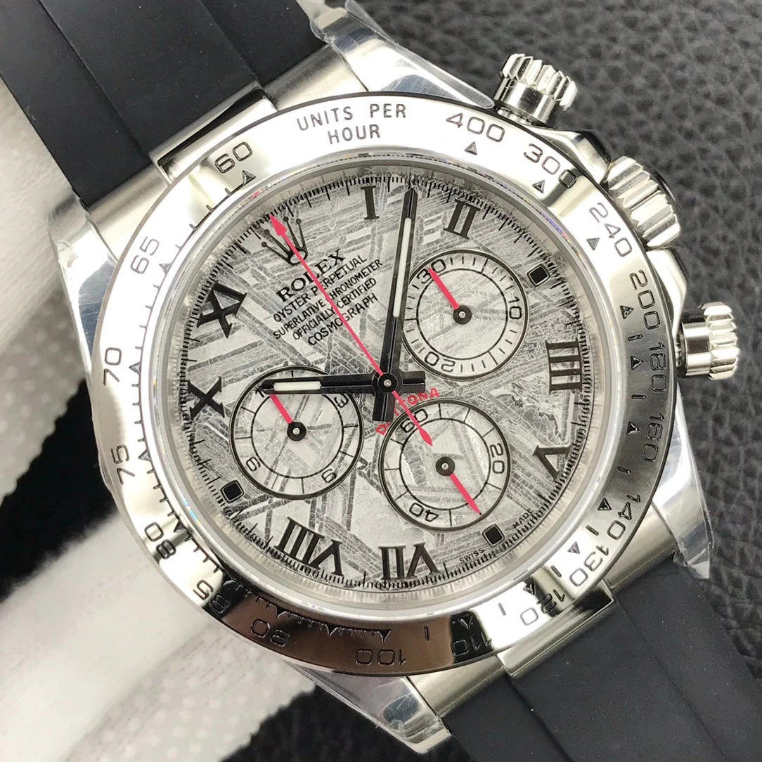 Rolex Watch DAYTONA 40MM METEORITE ROMAN DIAL 116509 RUBBER STRAP Watch