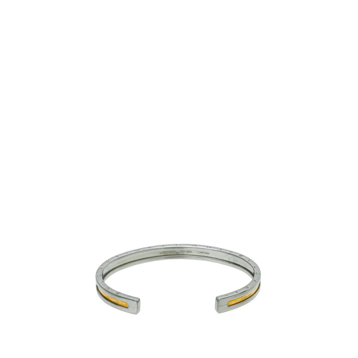 Bvlgari Steel & Gold B. Zero1 Cuff Bracelet