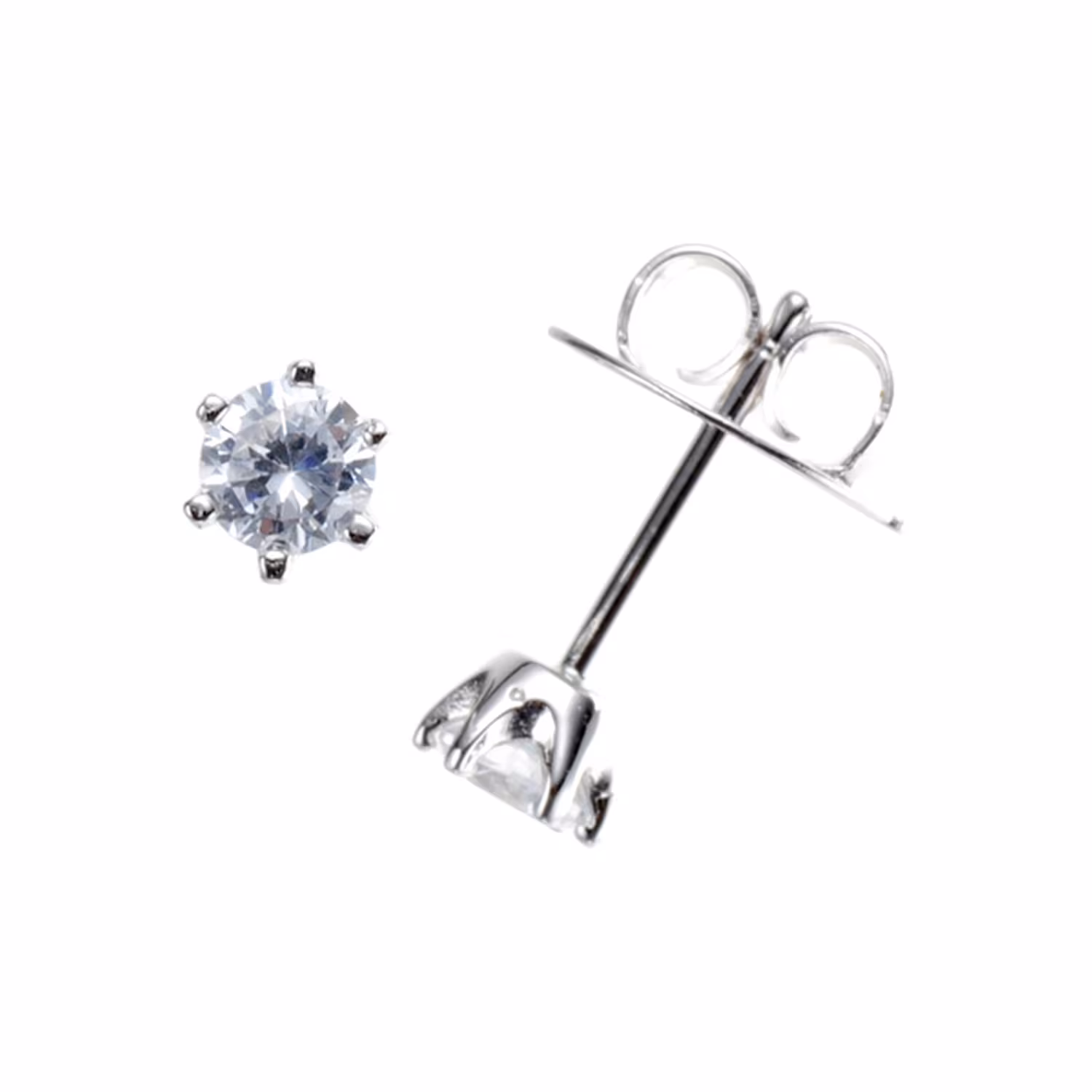 Ohrstecker mit Zirkonia, Silber 925