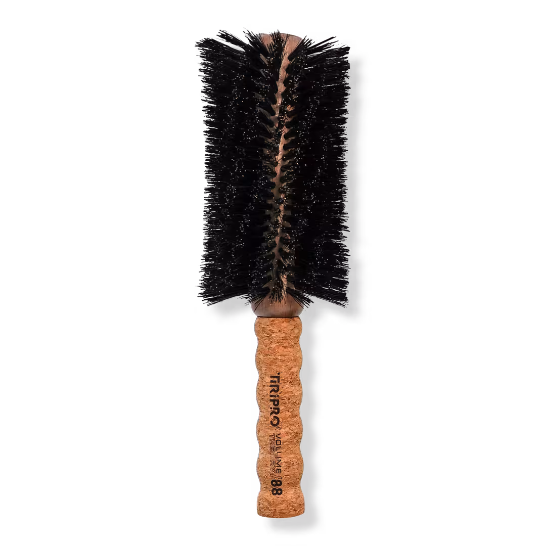 Tiri Pro  Volume Theory Professional Cork Handle Boar Bristle Round Brush