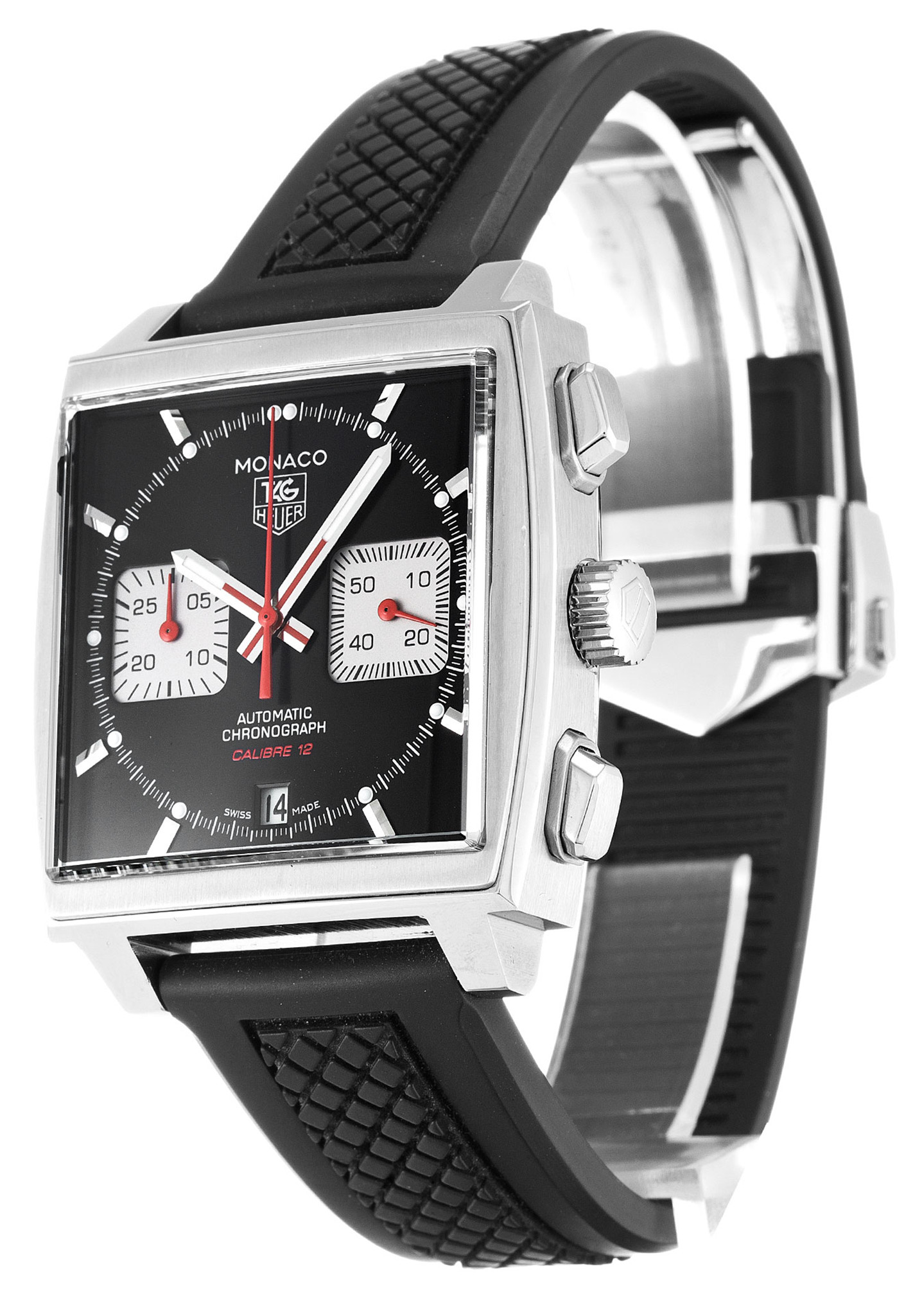 Replica Tag Heuer Monaco Black Dial Stick Markers CAW2114.FT6021-39 MM